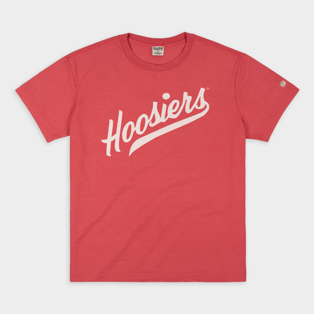 IUBB '71-72 "Hoosiers" Warm-up Vintage Heavweight Tee Style001 Hoodie, Sweatshirt | PureTeeCo.com (Image 1)