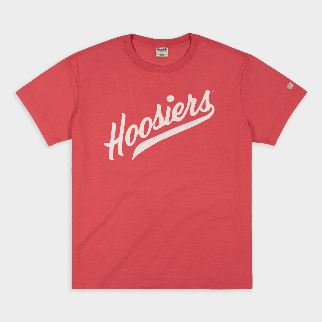 IUBB '71-72 "Hoosiers" Warm-up Vintage Heavweight Tee Style001 Hoodie, Sweatshirt | PureTeeCo.com (Image 1)
