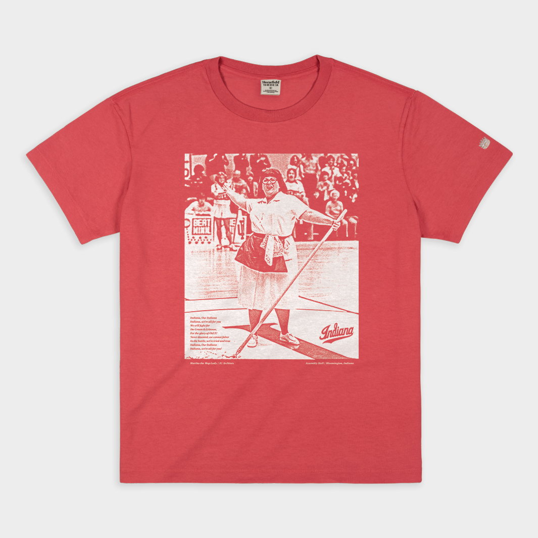 IU Martha the Mop Lady Vintage Heavyweight Tee Style001 Hoodie, Sweatshirt | PureTeeCo.com (Image 1)