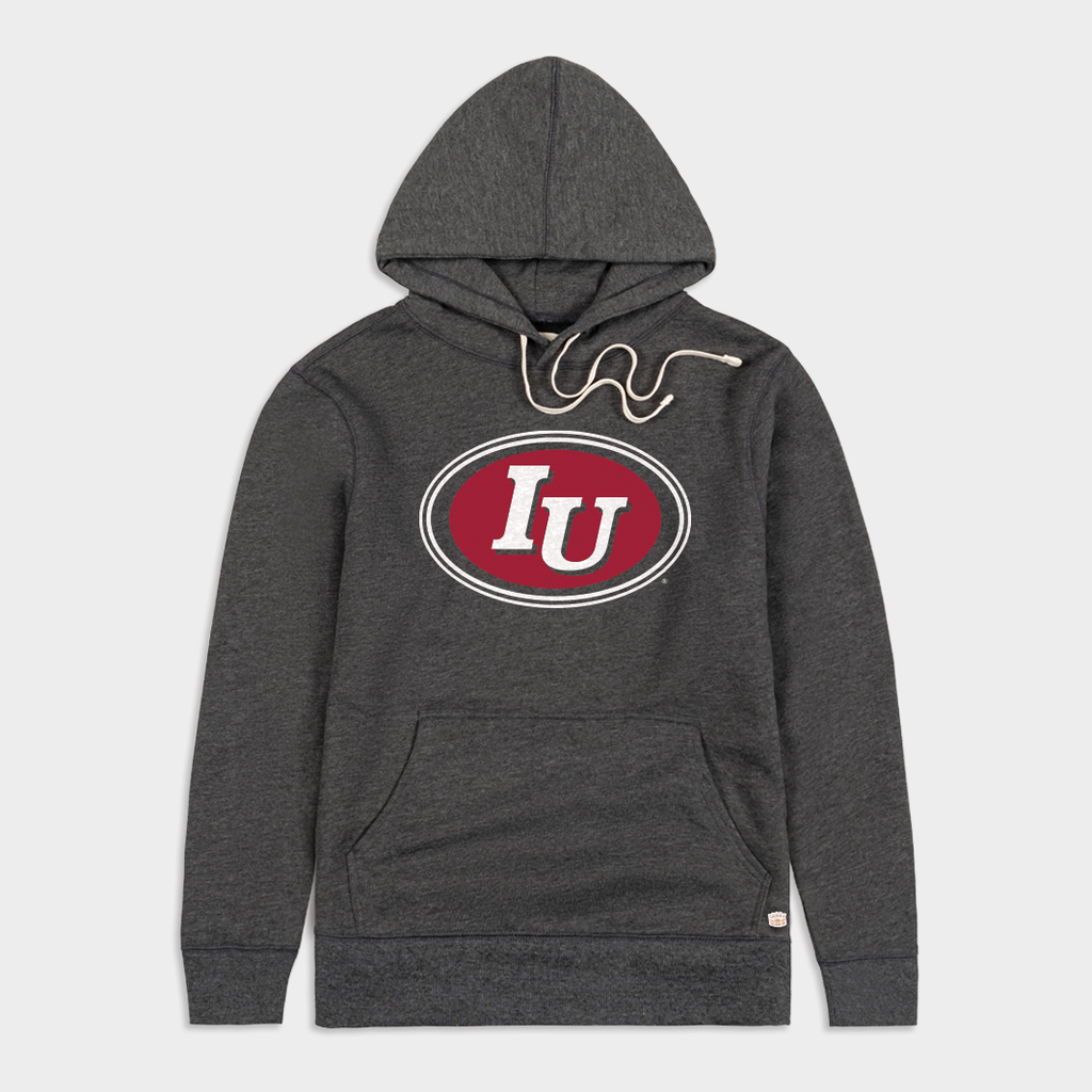 Retro IU Oval Hoodie T-Shirts, Sweatshirt | PureTeeCo.com (Image 1)