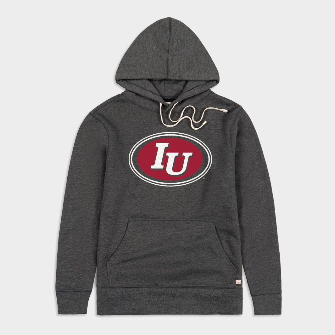Retro IU Oval Hoodie T-Shirts, Sweatshirt | PureTeeCo.com (Image 1)
