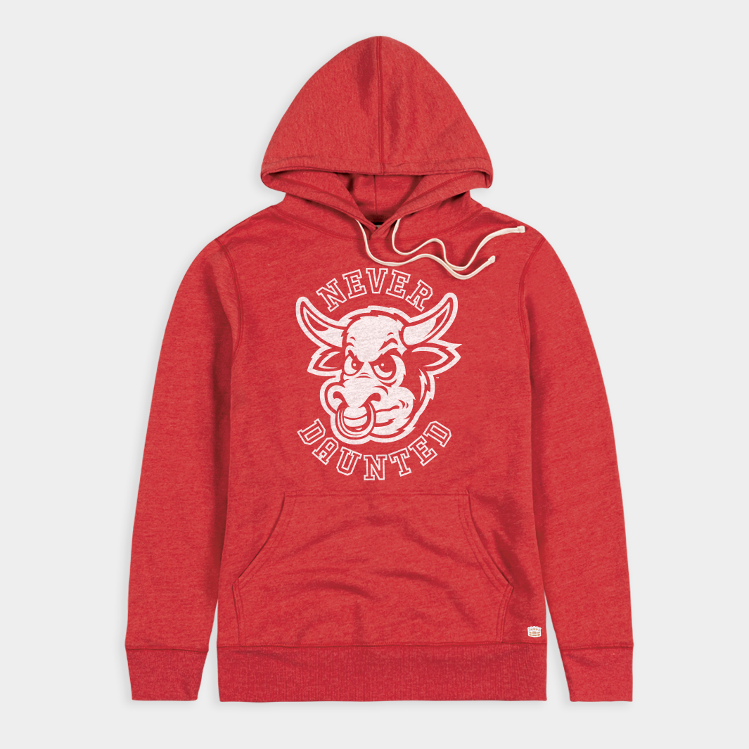 Vintage IU Bison "Never Daunted" Hoodie Style001 T-Shirts, Sweatshirt | PureTeeCo.com (Image 1)