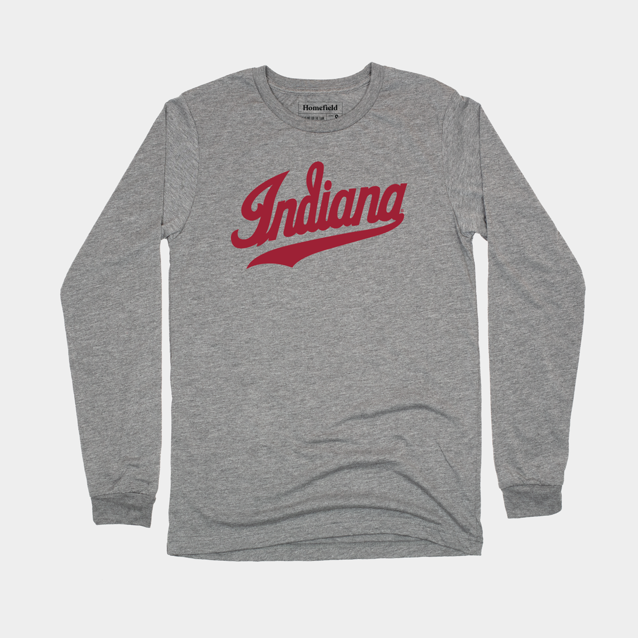Indiana University Script Logo Long Sleeve T-Shirt Hoodie, Sweatshirt | PureTeeCo.com