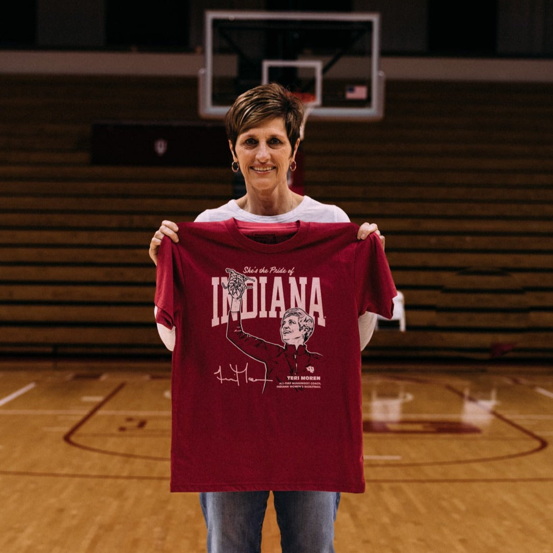 IU Teri Moren Women's Basketball Tee Style001 Hoodie, Sweatshirt | PureTeeCo.com (Image 2)
