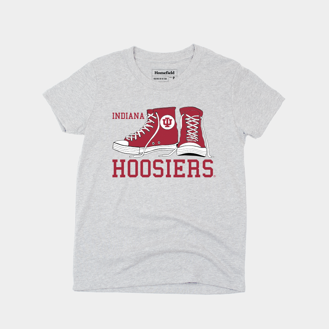 Indiana Vintage High Tops Youth Tee Hoodie, Sweatshirt | PureTeeCo.com (Image 1)