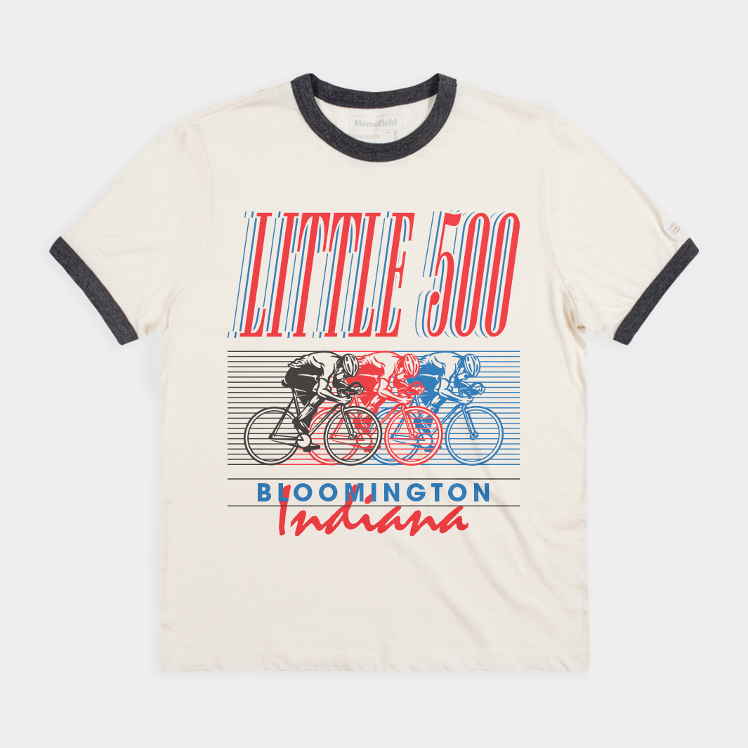 IU Student Foundation Retro Little 500 Ringer Tee Style001 Hoodie, Sweatshirt | PureTeeCo.com (Image 1)