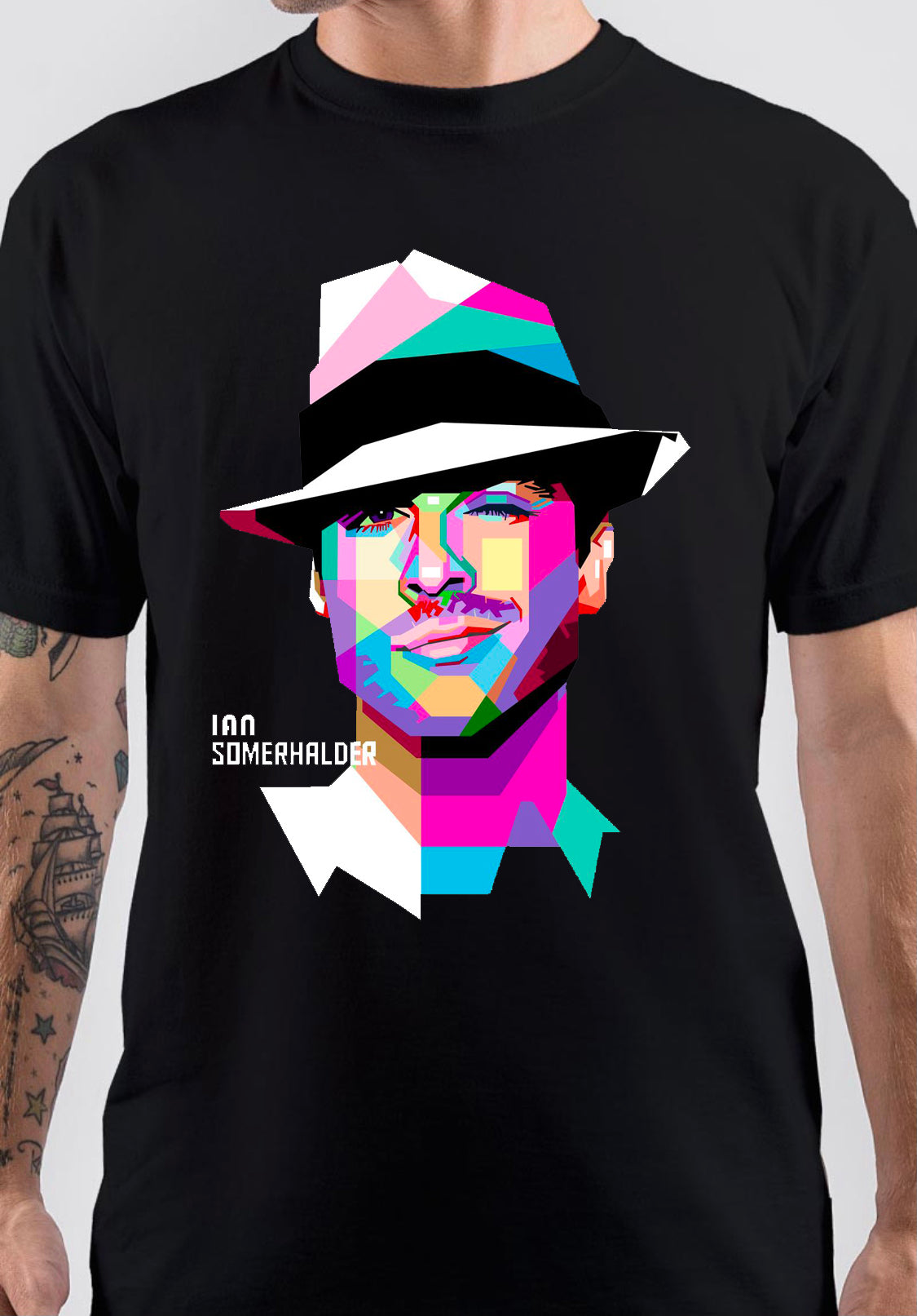 Ian Somerhalder Art T-Shirt Hoodie, Sweatshirt | PureTeeCo.com
