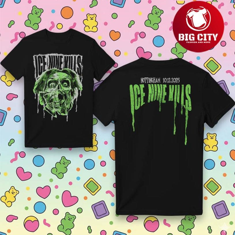 Ice Nine Kills Dec 10 2025 Nottingham UK Two Sided Shirt