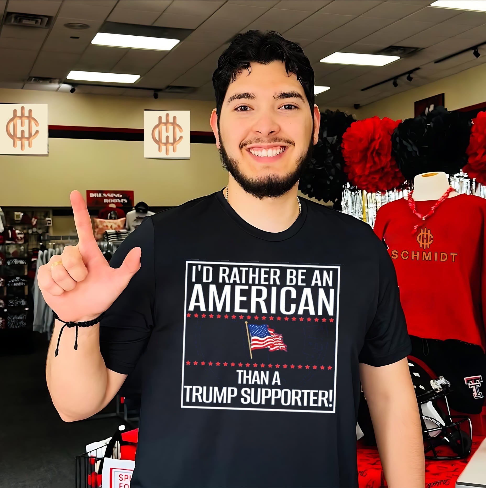 I’d rather be an American than a Trump supporter shirt