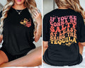 If You're Gonna Be Salty At Least Bring The Tequila Shirt Funny Tequila Front And Back Shirt Funny Drinking Quote Tshirt...