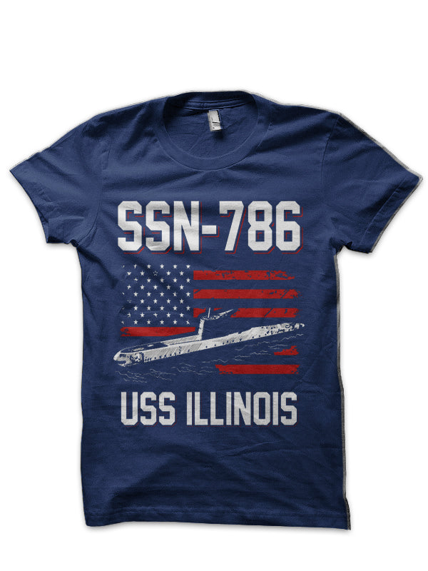 SSN-786 USS Illinois T-Shirt T-Shirt Hoodie, Sweatshirt | PureTeeCo.com