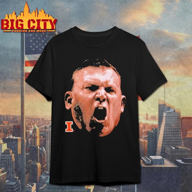Illinois Bret Bielema Big Face Shirt