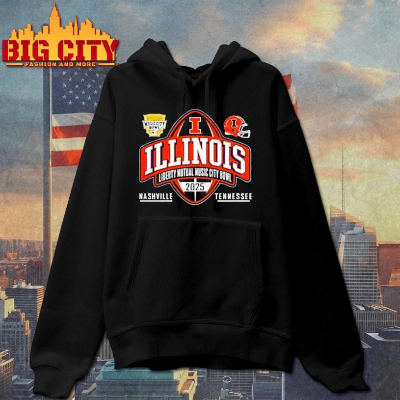 Illinois Fighting Illini football 2025 Music City Bowl shirt