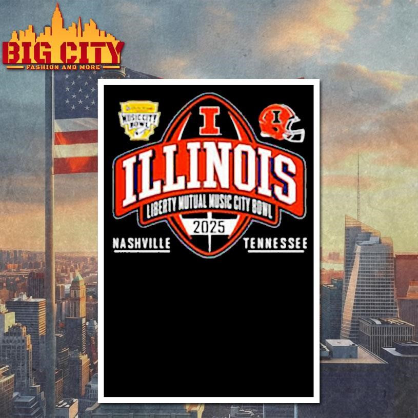 Illinois Fighting Illini football 2025 Music City Bowl shirt