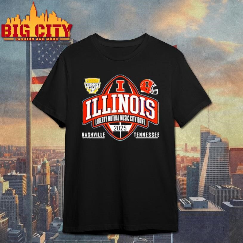 Illinois Fighting Illini football 2025 Music City Bowl shirt