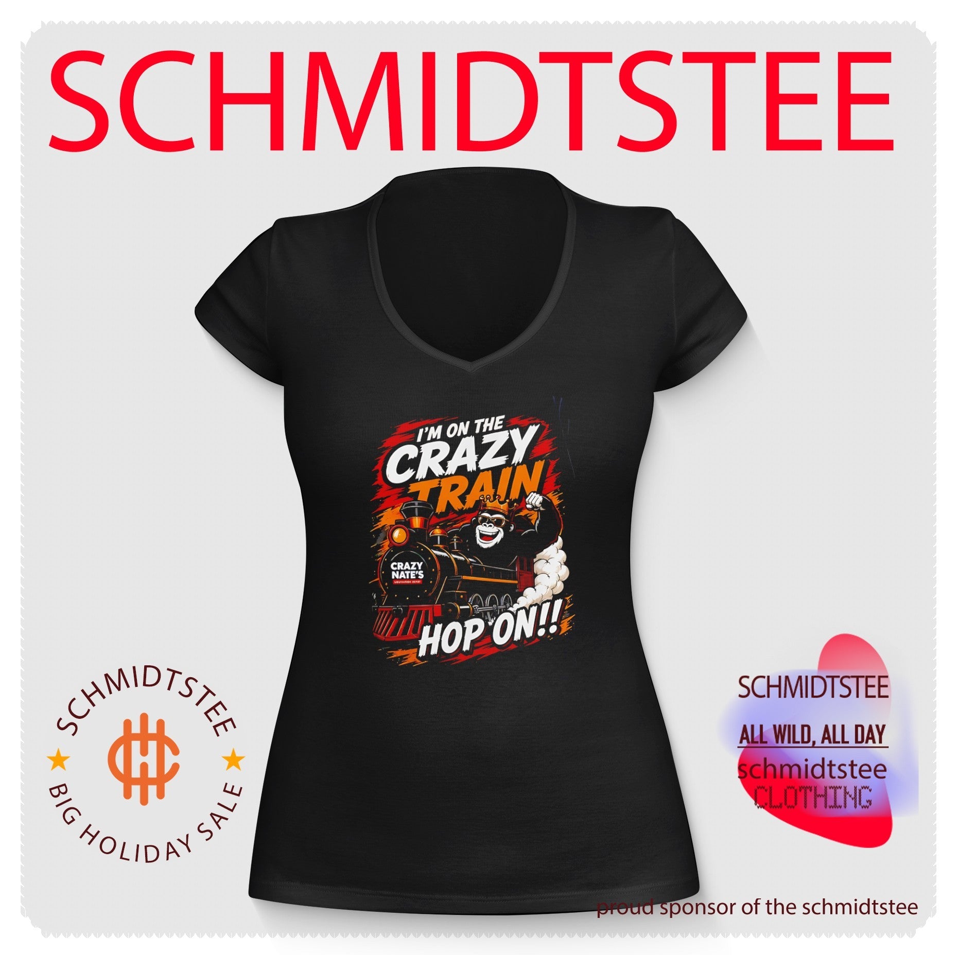 I’m on the crazy train hop on King Kong shirt