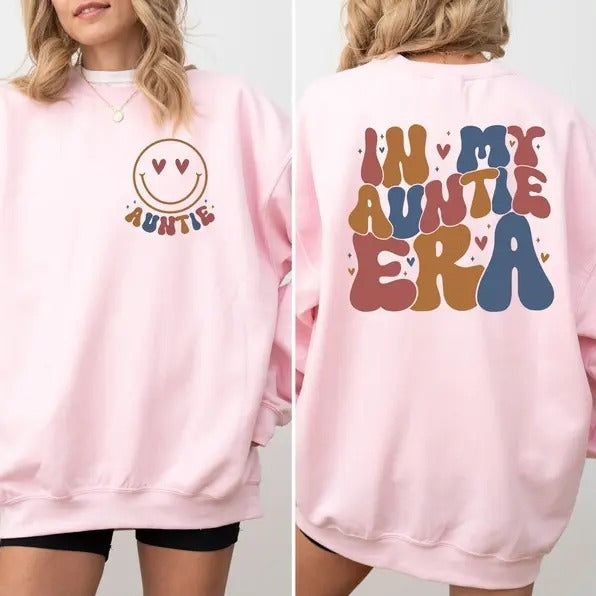In My Auntie Era Shirt, Eras Sweatshirt, Cute Aunt Shirt, Cool Aunt Shirt, Auntie Xmas Shirt, In My Era Shirt, Baby...