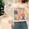In My Boy Mom Era Boy Mama Gender Reveal Sweat Boy Mom Era Shirt New Mom Gift Hoodie, Sweatshirt | PureTeeCo.com