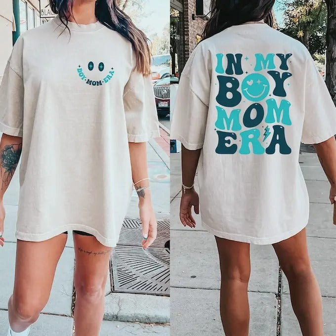 In My Boy Mom Era Shirt, Boy Of Mom, Cool Moms Club Shirt, Gift For Mom, Funny Mom Shirt, Mom Birthday Gift, Cute Mom...