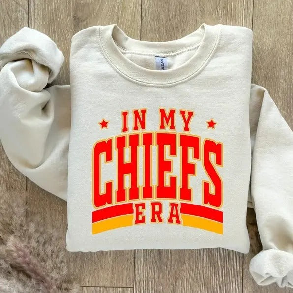 In My Chiefs Era Travis Kelce Sweatshirt T-Shirts, Hoodie | PureTeeCo.com