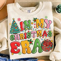 In My Christmas Era Shirt, Retro Holiday T-Shirt, Christmas Tree Disco Ball Sweatshirt, Festive Christmas Clothing,...