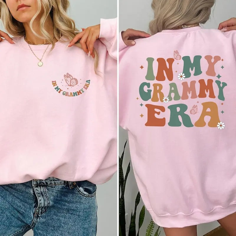 In My Grammy Era Shirt, Mother's Day Gift Hoodie, Sweatshirt | PureTeeCo.com