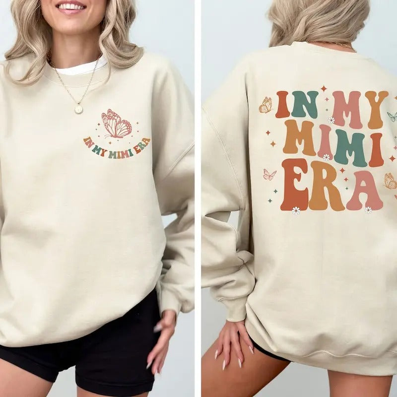 In My Mimi Era Shirt, Mother's Day Gift Hoodie, Sweatshirt | PureTeeCo.com