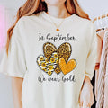 In September We Wear Gold Childhood Cancer Awareness Hearts Shirt Childhood Cancer Awareness Shirt Childhood Cancer...