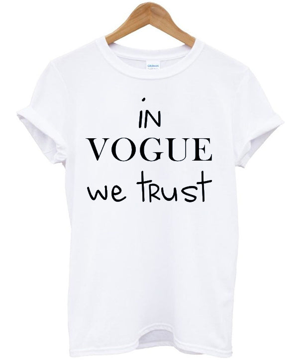 In Vogue We Trust T-shirt Hoodie, Sweatshirt | PureTeeCo.com