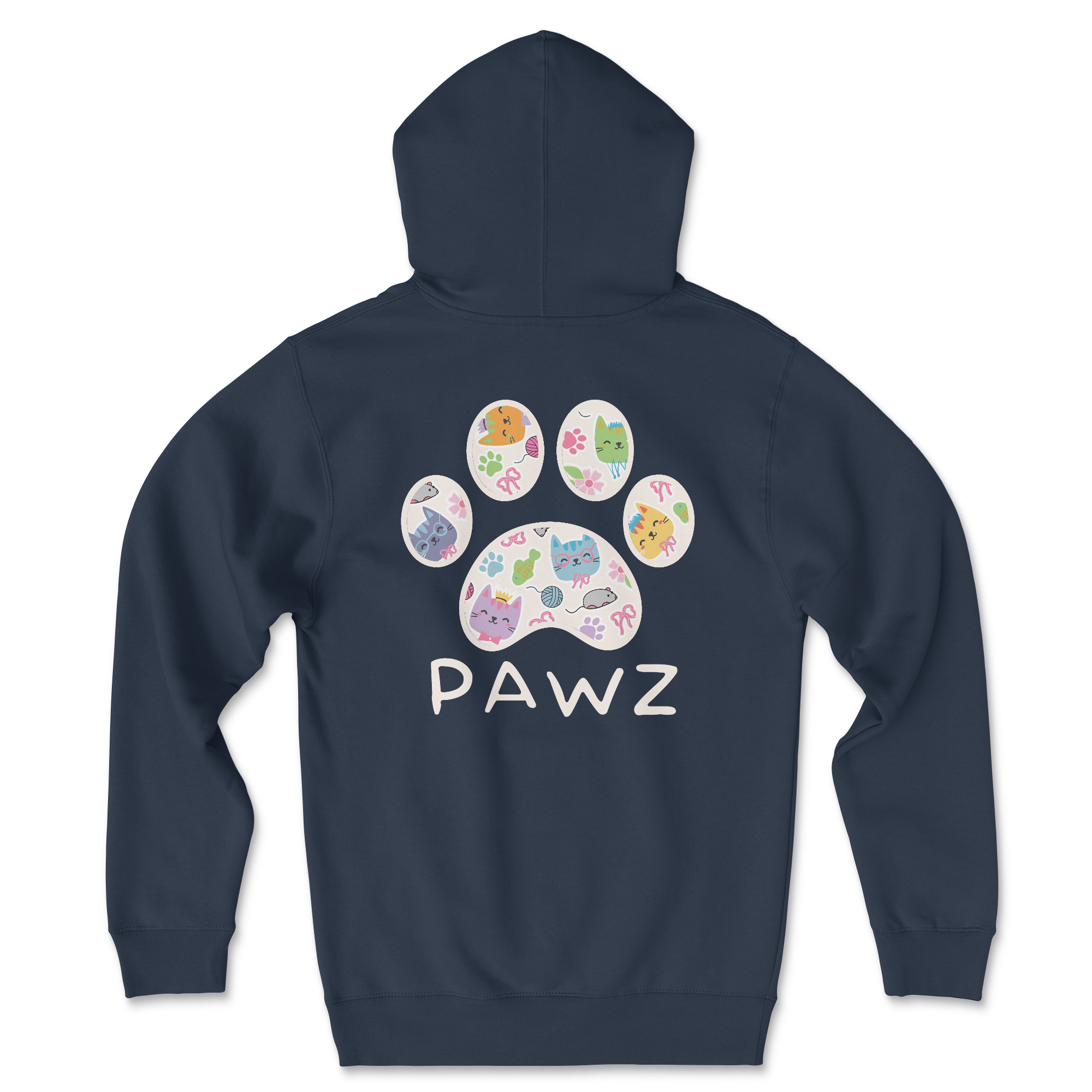 Curious Whiskers (Adult Hoodie) T-Shirts, Sweatshirt | PureTeeCo.com (Image 1)