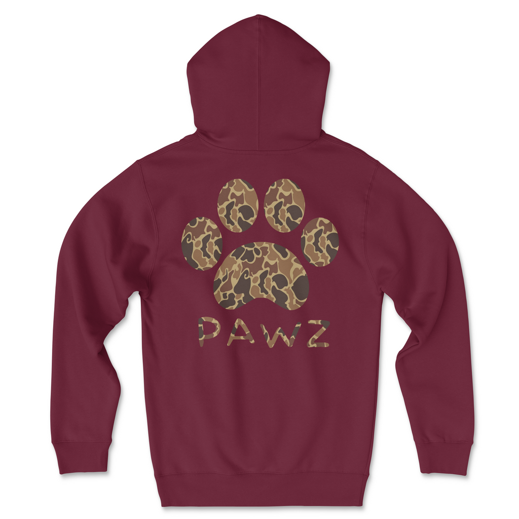 Dark Duck Camo - Maroon (Adult Hoodie) T-Shirts, Sweatshirt | PureTeeCo.com (Image 1)