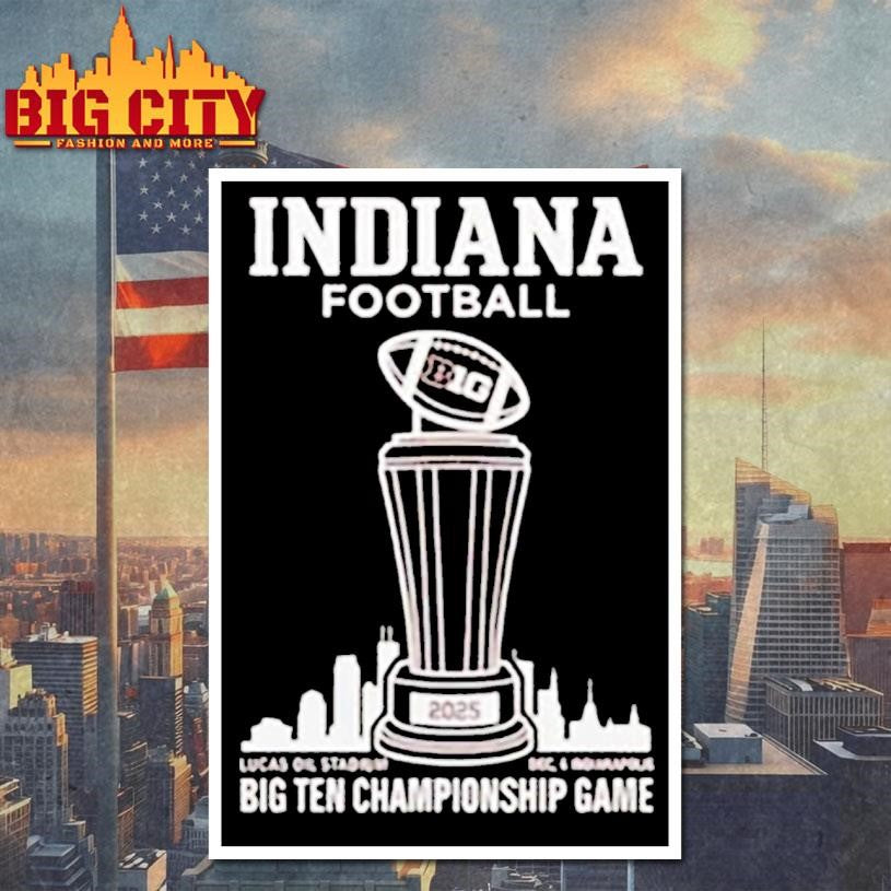 India Football 2025 Big Ten Championship Game Cup shirt