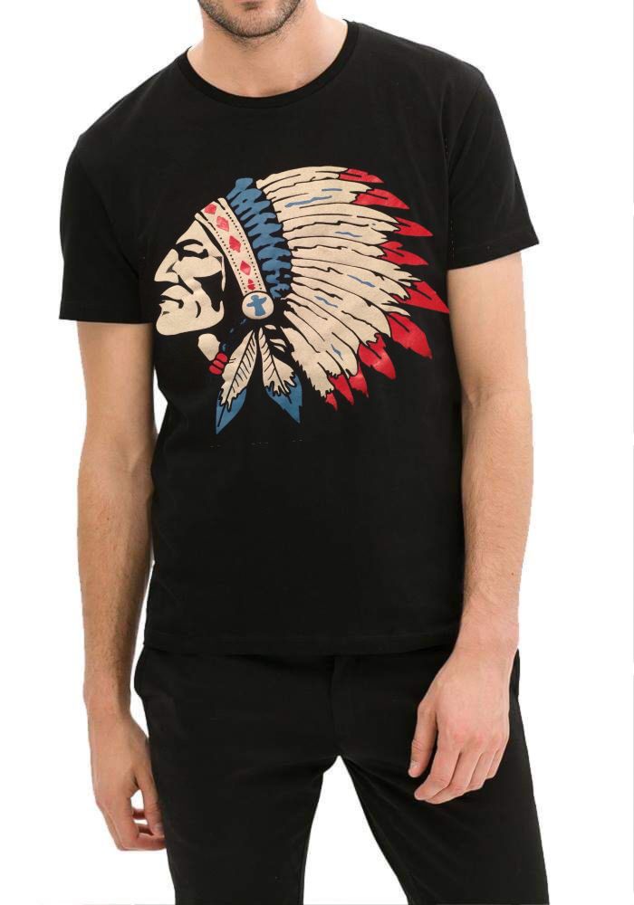 Indian Skull Illustration T-Shirt Hoodie, Sweatshirt | PureTeeCo.com