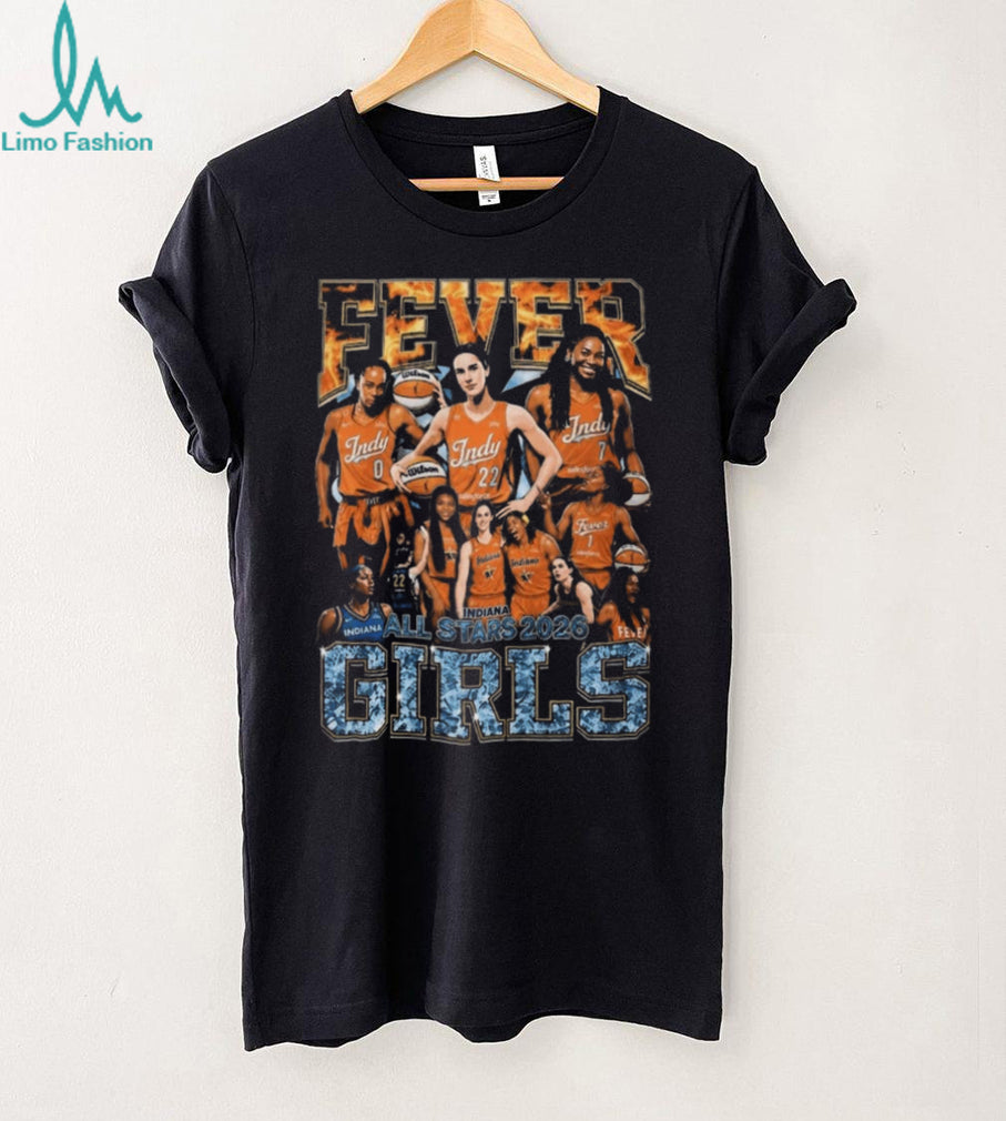Indiana Fever Basketball All Stars 2026 Girls Vintage Bootleg Shirt