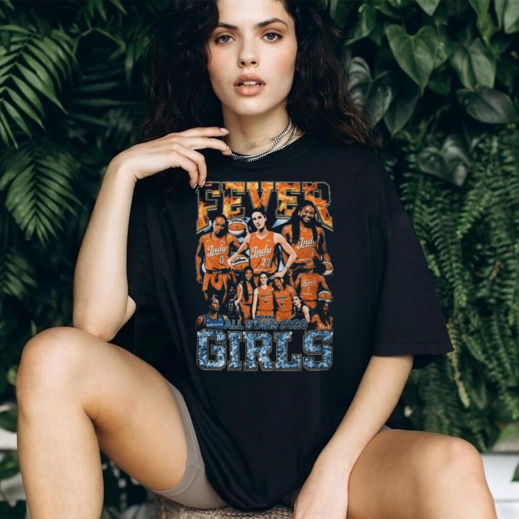 Indiana Fever Basketball All Stars 2026 Girls Vintage Bootleg Shirt