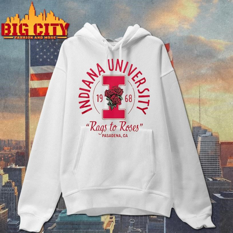 Indiana University 1968 Rags To Roses Pasadena Ca Shirt