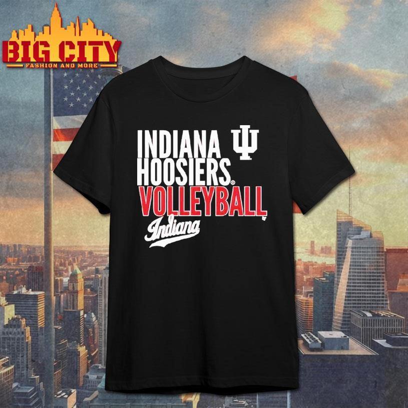 Indiana Volleyball Text Logo Shirt