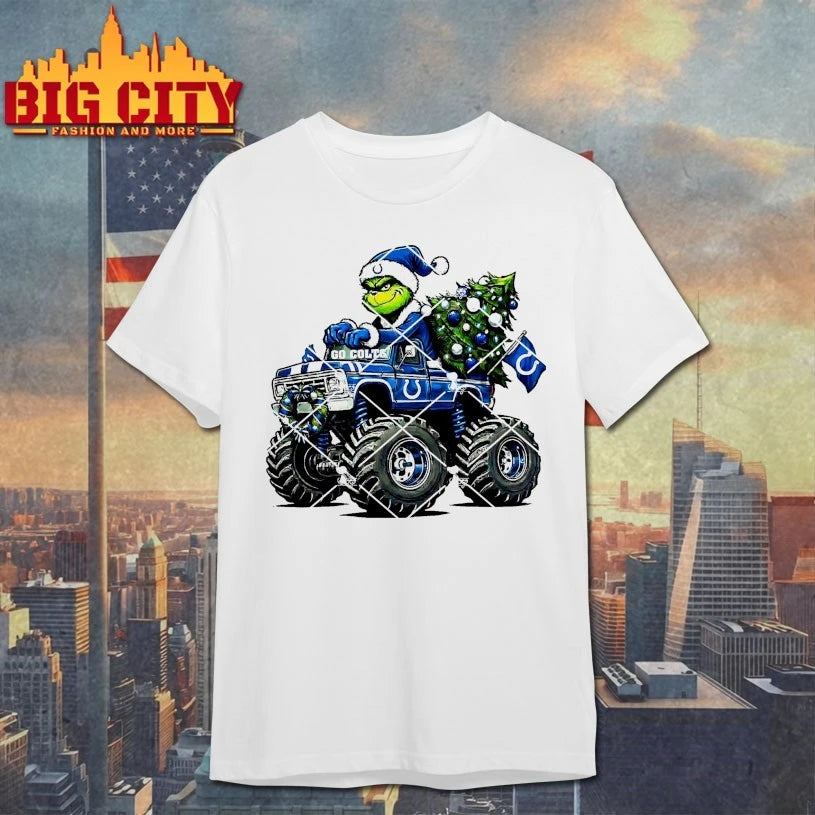Indianapolis Colts Grinch Christmas Monster Truck shirt
