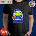 Indianapolis Colts Grinch wearing Santa hat Christmas 2024 shirt