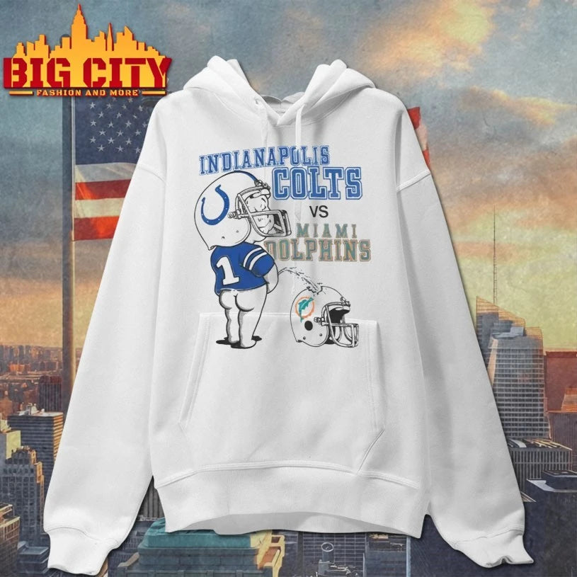 Indianapolis Colts Vs Miami Dolphins Pee shirt
