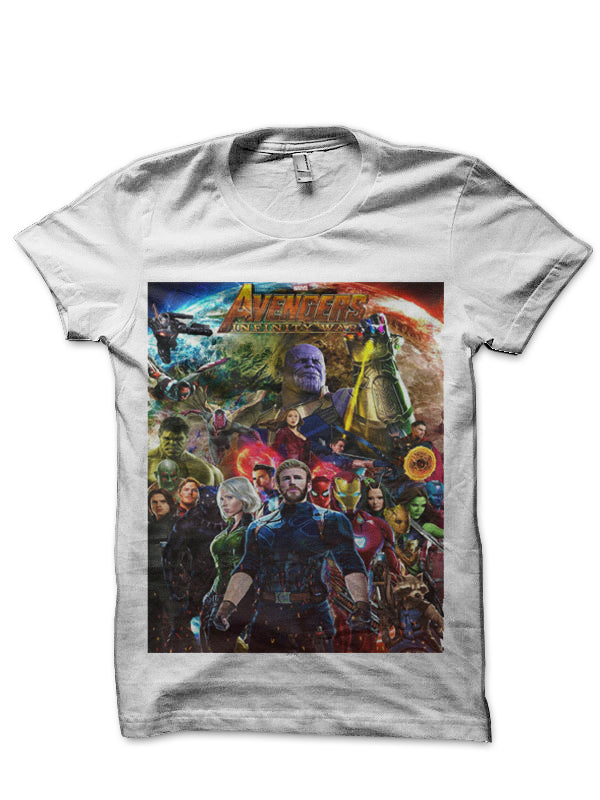 Infinity War White T-Shirt Style004 Hoodie, Sweatshirt | PureTeeCo.com