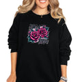 'Inked & Pretty' with Goth Roses  Crewneck Sweatshirt, T Shirt, or Hoodie | Grunge Aesthetic Pullover Retro Vibes |...
