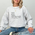 Inner Peace Begins With Four Words Sweatshirt, Mental Health Long Sleeves Pullover, Funny Quote Gifts T-Shirts, Hoodie