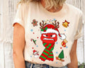 Inside Out 2 Characters Christmas Costume Shirt, Reindeer Joy Anxiety Anger Sadness Ennui Tee, Family Christmas Matching...