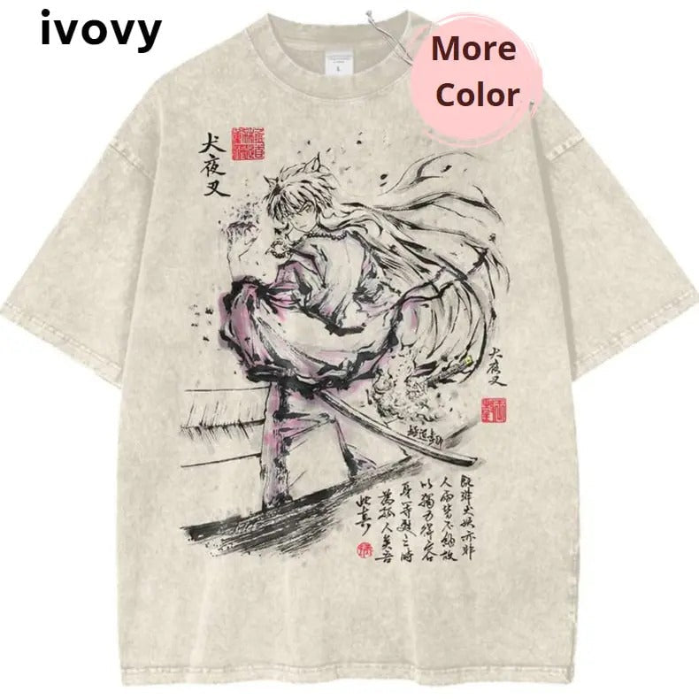 Inuyasha Vintage Anime Graphic Tee, Retro Shirt for Fans, Anime Shirt, Y2K Shirt, Vintage Tee Menswear T-Shirt Hoodie,...