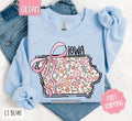 Iowa Floral Sweatshirt, Cute Iowa Sweatshirt, Iowa State Sweatshirt T-Shirts, Hoodie | PureTeeCo.com