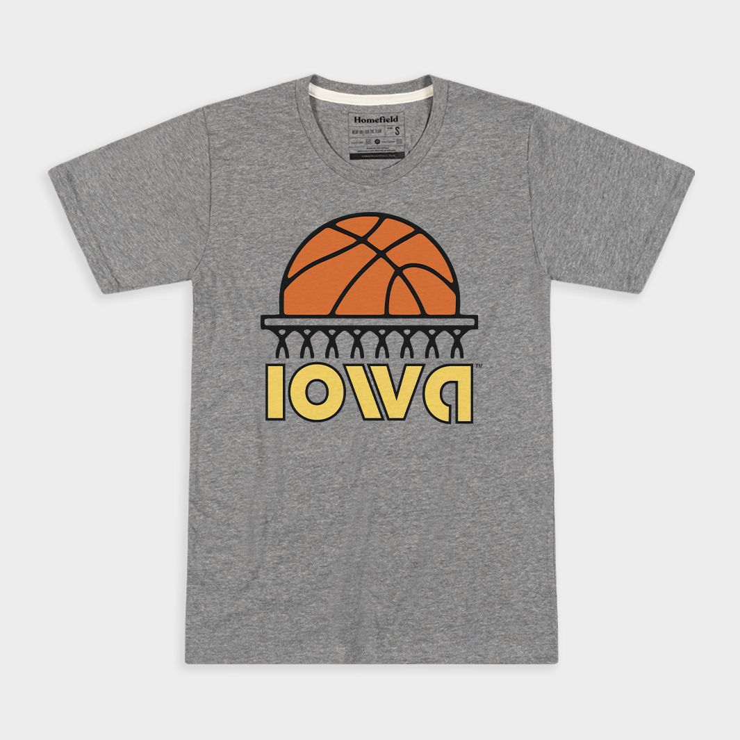 Iowa Hawkeyes Basketball Tee Hoodie, Sweatshirt | PureTeeCo.com