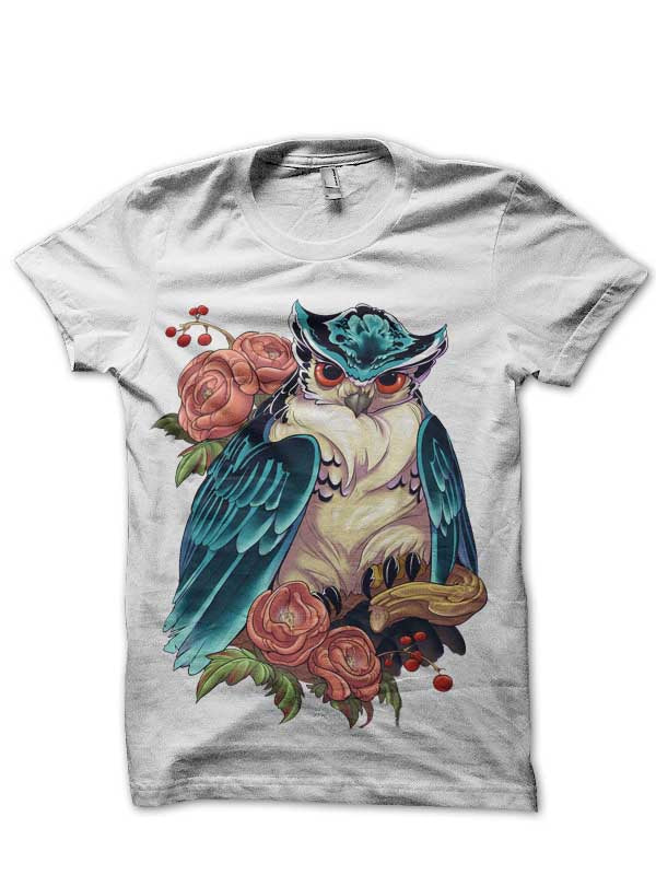 Tattooist Irezumi Owl T-Shirt Hoodie, Sweatshirt | PureTeeCo.com