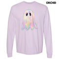 Iridescent Shimmer Ghost Long Sleeve Comfort Colors T-Shirt 'NLB' Hoodie, Sweatshirt | PureTeeCo.com