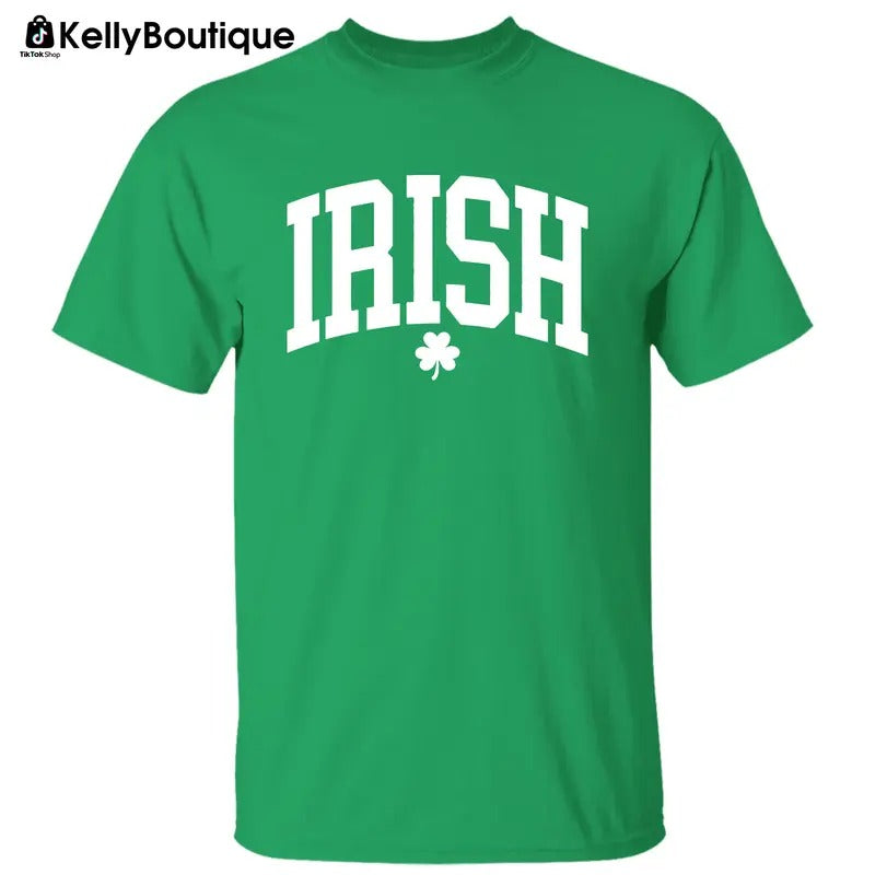 Irish Clover St Patrick's Day Shamrock Graphic Printed Unisex Classic Cotton T-shirt Sweatshirt Hoodie | PureTeeCo.com